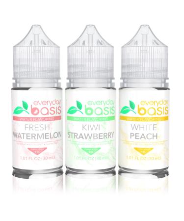Everyday Basis Water Flavoring Liven Up Your Water Great Taste Great Flavors Keto Friendly 0 Calories No Dyes or Food Coloring (Summer Variety Pack)