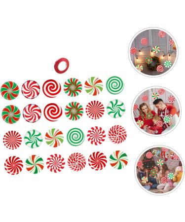PRETYZOOM 24 Sheets Christmas Candy Decorations Ribbons Xmas Candies Xmas Ornaments Window Decorative Stickers - Buy Online on GoSupps.com