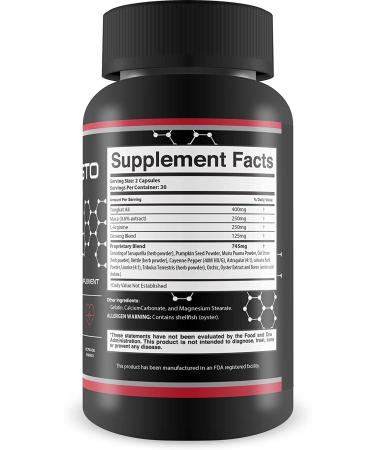 Super AlphaTesto Boost X Y - Natural Testosterone Support - Boost Free Testosterone with This Herbal Super Alpha Testo Boost X Blend - Improve Muscle Growth - Feel Youth  Power  Energy  and Drive - Buy Online on GoSupps.com