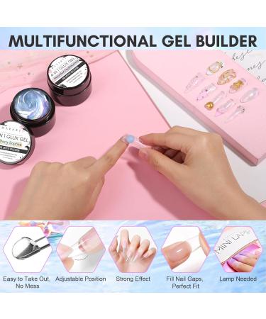 Makartt 15ml Builder Gel for Nail Extensions - Non-Stick 3D Sculpting UV Glitter Gel for DIY Manicure & Nail Art - Rigid Sapphire Finish - Buy Online on GoSupps.com
