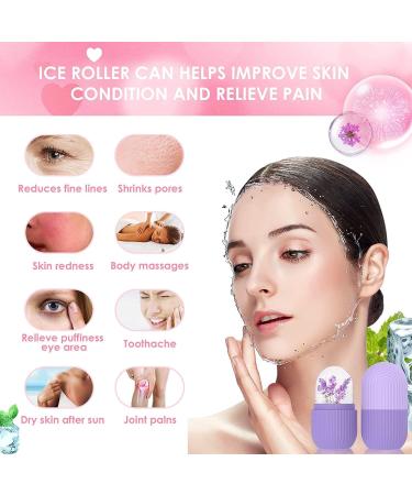XML Ice Face Roller - Silicone Facial Cube for Dark Circles Neck Massage & Pore Shrink - Beauty Skin Care Tool - Buy Online on GoSupps.com