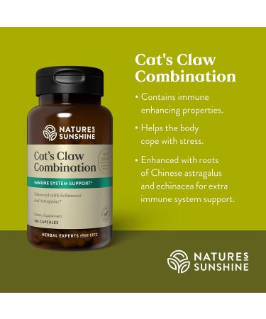 Nature's Sunshine Una de Gato (Cats Claw) 100 Capsules - Immune System Support & Digestive Health Herbs - Buy Online on GoSupps.com
