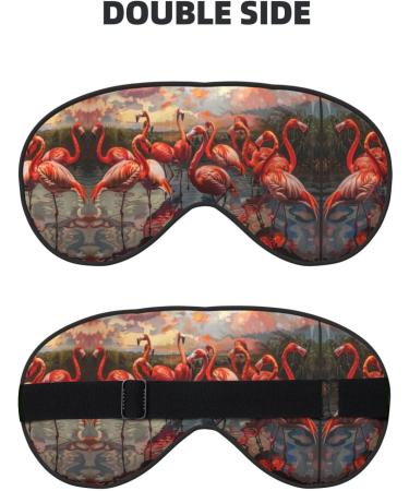 Flamingo Sleep Mask - Adjustable Breathable & Fashionable Eye Mask for Ultimate Comfort | Shop Internationally - Buy Online on GoSupps.com
