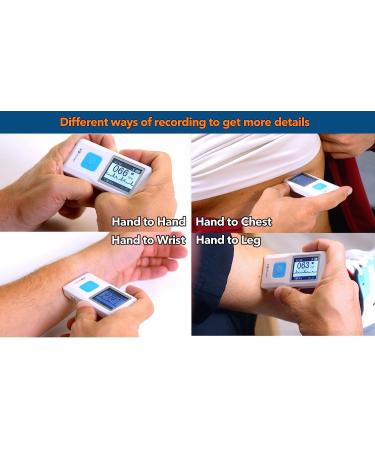 EMAY Portable ECG Monitor | Record ECG and Heart Rate Anytime Anywhere | Stand-Alone Device with LCD Screen and Storage | No Subscription Required - Buy Online on GoSupps.com