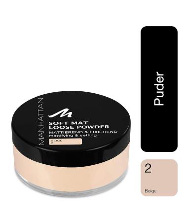 Buy Manhattan Soft Mat Loose Powder in Beige 2 - 20g | Best Matting & Hooking Makeup Powder - International Shipping Available - Buy Online on GoSupps.com