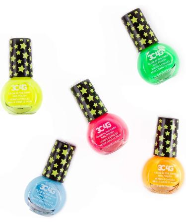 Three Cheers for Girls Glow in the Dark Nail Polish Set - Non-Toxic Kit for Kids & Teens - 5 Colors - Ages 8 - Buy Online on GoSupps.com