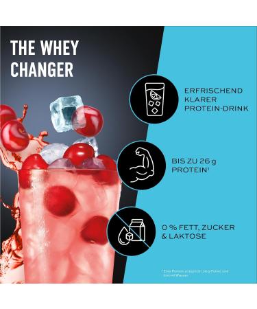 Buy ESN Isoclear Whey Isolate Protein Powder - Fresh Cherry 2kg + Free Shaker | Fruity Clear Whey Tested Quality Made in Germany - Buy Online on GoSupps.com