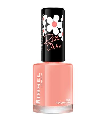 Rimmel London 60 Seconds Super Shine by Rita Ora Nail Polish 408 Peachella 8 ml Peachella 8 ml (Pack of 1)