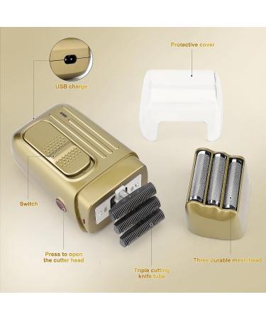 Dumite Professional Cordless Hair Clippers for Men - USB Rechargeable Grooming Kit with Nose & Ear Trimmer, Razor Head, LED Display (Gold-1) - Buy Online on GoSupps.com