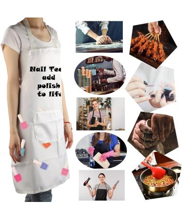MYSOMY Nail Tech Apron Manicurist Apron Nail Cosmetology Gift for Nail Technician Nail Artist Nail Techs Add Polish to Life Nail Techs add polish Apron - Buy Online on GoSupps.com