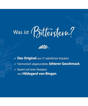 Laetitia Original Bitter Star Herbal Drops - Natural Herbal Tincture with 17 Herbs | Hildegard von Bingen | Fine Taste | 10ml - International Shipping Available - Buy Online on GoSupps.com