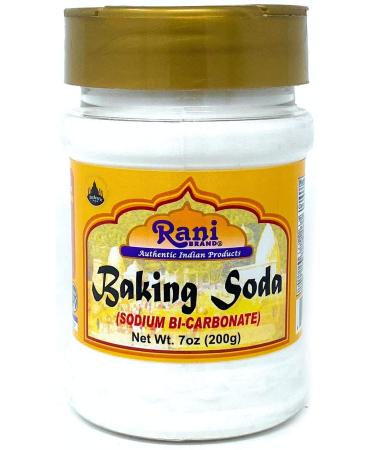 Rani Baking Soda (SODIUM BI-CARBONATE) 7oz (200g) PET Jar  Used for cooking, NON-GMO | Indian Origin | Gluten Friendly Baking Soda 7 Ounce (Pack of 1)