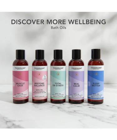 Tisserand Aromatherapy Sleep Better Bath Oil - Lavender, Jasmine & Sandalwood - 100% Natural Essential Oils - 200ml - Buy Online on GoSupps.com