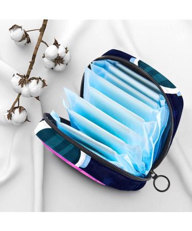Menstruation Pad Bag with Zipper - Stylish Women's Napkin & Tampon Collection Bags (Space Planet Rocket Alien) for Girls | International Shipping - Buy Online on GoSupps.com