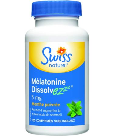 Swiss Natural Melatonin Dissolvezzz 5 mg Tablet 120 - Buy Online on GoSupps.com