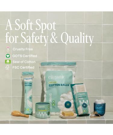 Cliganic Organic Bamboo Cotton Swabs - Eco-Friendly 200 Count | Buy Now for Global Shipping - Buy Online on GoSupps.com