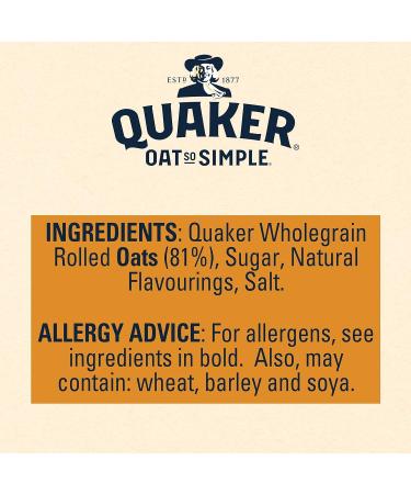 Quaker Oats So simple Golden Syrup Sachets (6 x 36g) - 2 Pack | 100% Wholegrain Golden Syrup Flavour Ready In 2 Mins Helps Lower Cholesterol. - Buy Online on GoSupps.com
