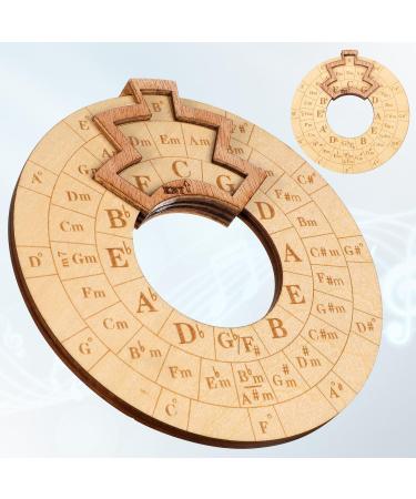 Wooden Melody Tool | Round Chord Wheel for Musicians | Circle of Fifths | Enhance Your Music Skills - Buy Online on GoSupps.com
