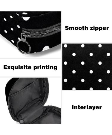 Feminine Product Storage Bag with Polka Dots - Portable Period Kit for Women - Buy Online on GoSupps.com