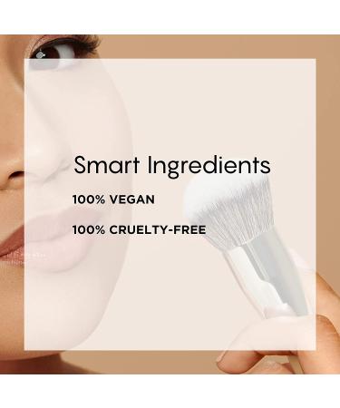 Haleys Brilliant Kabuki Brush - Soft Streak-Free Blending for Liquid, Cream, Skincare & Powder | Vegan & Cruelty-Free - Buy Online on GoSupps.com