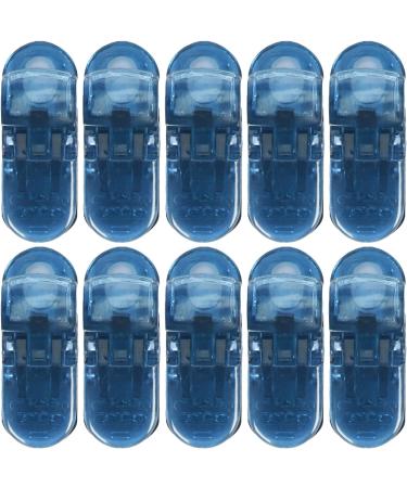 10-Pack Transparent Hearing Aid Lanyard Clips - Versatile & Strong Cable Clips (Light Blue) for Secure Document Holding - Buy Online on GoSupps.com