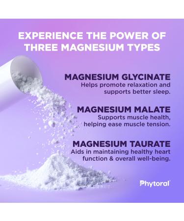 Highly Potent Magnesium Complex Capsules - Triple Magnesium Blend with Taurate Glycinate and Malate - 400mg Supplement Supports Relaxation & Overall Wellness Non-GMO Vegan 90 Capsules 90 Count (Pack of 1) - Buy Online on GoSupps.com