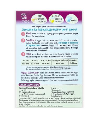 Namaste Foods Gluten Free Spice Cake Mix - 26 oz (737 g) | Delicious & Easy Bake - Buy Online on GoSupps.com