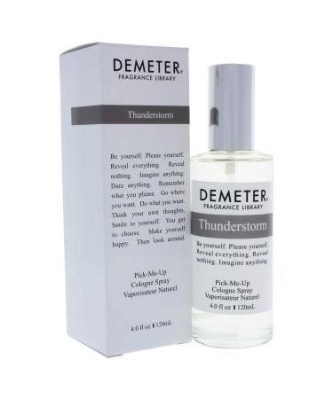 Demeter Cologne Spray for Unisex Thunderstorm 4 Ounce Thunderstorm 4 Fl Oz (Pack of 1)