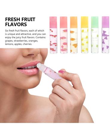 Beaupretty Roll-On Lip Gloss Balm - Moisturizing Fruit Flavored Lipsticks (6 Pcs) - Shop Internationally - Buy Online on GoSupps.com