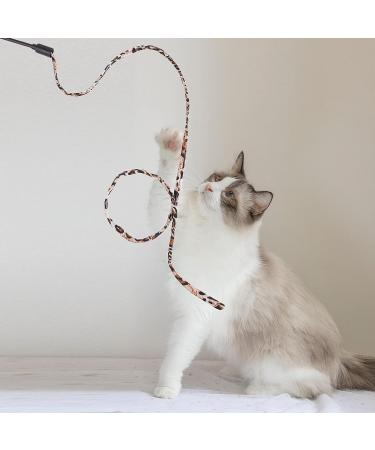 Molain Cat Bar Rainbow Toy - 5 Interactive Rainbow Wands for Kittens & Cats Training (30cm Leopard Pattern) - Engage Your Feline Friend! - Buy Online on GoSupps.com