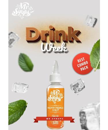  mr syrups Mr Syrups Blood Orange Cherry Flavored Syrups - 2 Oz Bottle Low Calorie Sugar Free Vegan Syrup for Coffee Cocktails Mocktails Iced Tea Milkshakes and Pastries - Buy Online on GoSupps.com