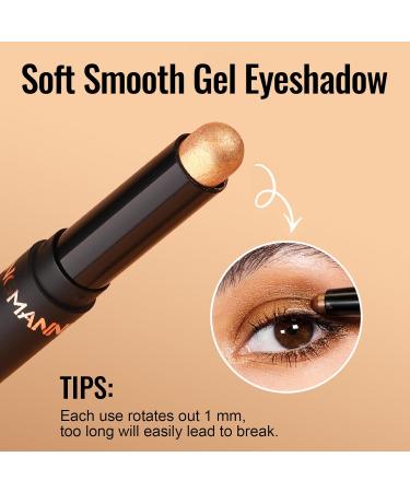  Erinde Erinde Cream Eyeshadow Pencil Metallic Matte Shiny Waterproof Pearl Long Lasting - Buy Online on GoSupps.com