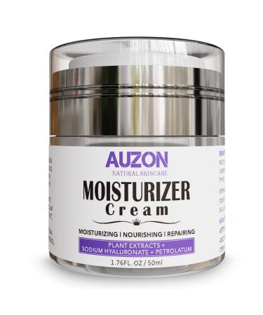 Moisturizing Face Cream Natural Face Cream with Hyaluronic Acid Plants Extracts Intensive Hydration Hyaluronic Acid Cream Facial Moisturizer for All Skin Types Hydrating Face Moisturizer