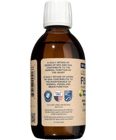 Pure Wild Alaskan Fish Oil - Wiley's Finest Omega-3 Liquid with Natural Lemon Flavor, 8.45 fl oz - Buy Online on GoSupps.com