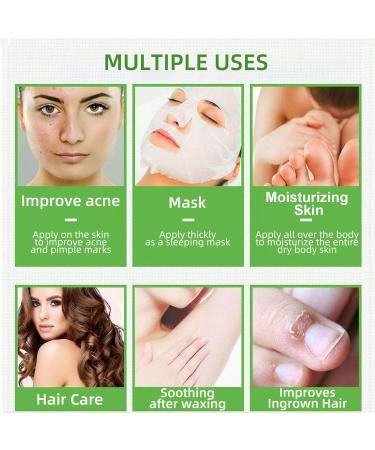 Organic Aloe Vera Gel for Face - Travel Size Deep Moisturizing & Soothing Fast Absorbing After Sun Care - 1.41 Oz - Buy Online on GoSupps.com