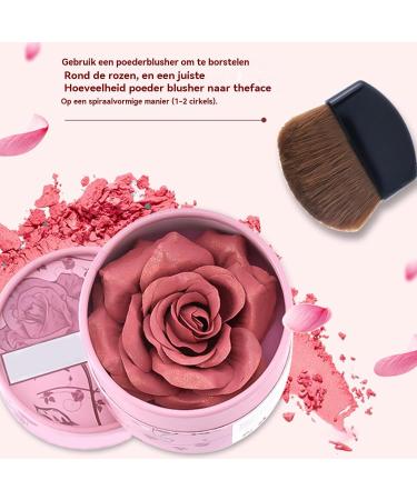 Flower Beauty Blush 3D Blush with rose petals Contour Illuminator Fragrance 35g Pigmented Makeup for DayNight Travel and Events Beige - Buy Online on GoSupps.com