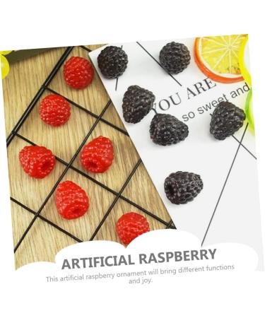 HOMSFOU 200 Pcs Simulation Raspberry Small Christmas Decor Fruitful Mini Fake Fruit Photo Prop Raspberry Kids Fruit Model Prop Pvc Raspberry Vegetable Props Plant Food Decorate Soft Pvc - Buy Online on GoSupps.com