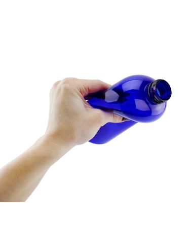 16oz Cobalt Blue Plastic Spray Bottles (6-Pack) with Heavy Duty Sprayers and Chalkboard Labels - BPA-Free PET, Ideal for Aromatherapy, DIY Cleaning, Kitchen, Hair - 16oz - Buy Online on GoSupps.com