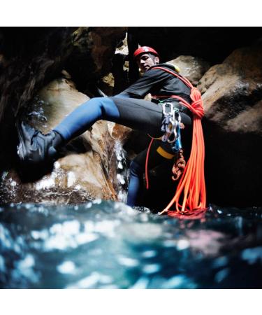 Enjohos 8mm Climbing Rope - Heavy-Duty Safety Rope with Screw Carabiner | 10m for Hiking Mountaineering Camping & Tree Climbing - 950kg Load Capacity (Orange) - Buy Online on GoSupps.com