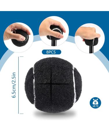 XIAOJUN 8 Pcs Walker Glide Balls - Heavy Duty Furniture Leg & Floor Protector for Seniors - Long Lasting Felt Pad Cover - Fits Most Walkers (Black) - Buy Online on GoSupps.com