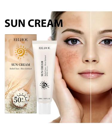 Rice Sun Sunscreen - Probiotics SPF50+ PA+++ - Moisturizing UV Defense Cream with Rice Extract (2pcs - Buy Online on GoSupps.com