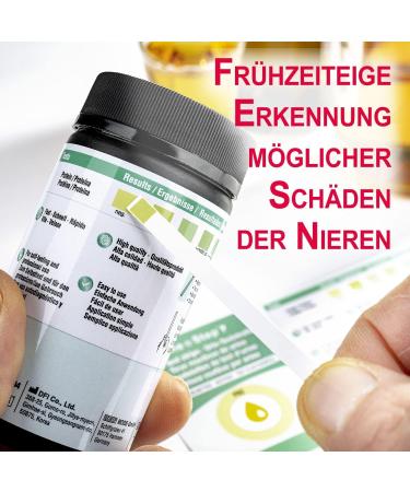 100 x One-Step Urine Test Strips for Protein Detection | Health Test for Diabetes & Kidney Damage | Accurate Proteinuria Testing - Buy Online on GoSupps.com