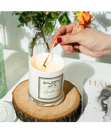 Chloefu LAN Gardenia Scented Candles - Natural Soy Candles for Home Decor | Perfect Gift for Women | 10 oz - 65 Hour Burn Time - Buy Online on GoSupps.com