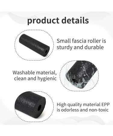 Fascia Roll Mini - Foam Roller for Pain Relief | Self-Massage Foot & Body Roller | Portable Black Fascia Roller for Gym & Travel (1 PC) - Buy Online on GoSupps.com