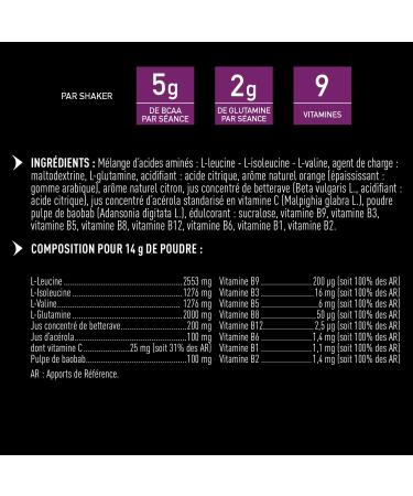 EAFIT - Recovery Max - Mixing powder in a shaker for sports - BCAA - L-Glutamine - vitamins (vitamin c b) for muscle recovery - Suitable for bodybuilding - Fruity flavor -280g - Buy Online on GoSupps.com