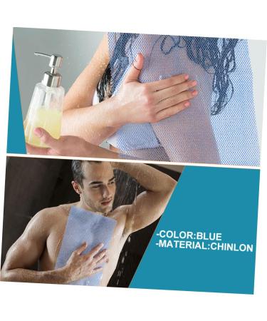 Hemoton 8 Pcs Bath Towel Set - African Shower Net, Body Brush, Washcloth, Scrubber - Exfoliating Body Sponge - Blue - 80X30CM - Women's Hair Towel - Men's Bath Scrubs - Buy Online on GoSupps.com