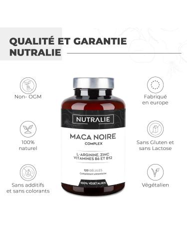 Black Maca from Peru 32000mg - Extra Strong L-Arginine Zinc B6 B12 PRICE 2021 Energy Performance - Maca for Men Organic - High Concentration 20:1-120 Capsules Nutralie - Buy Online on GoSupps.com