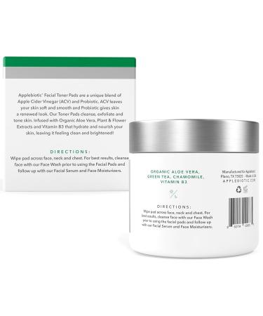 AppleBiotic Skincare Bundle - Face Wash Toner Pads Face Serum Eye Cream Day Cream - Buy Online on GoSupps.com