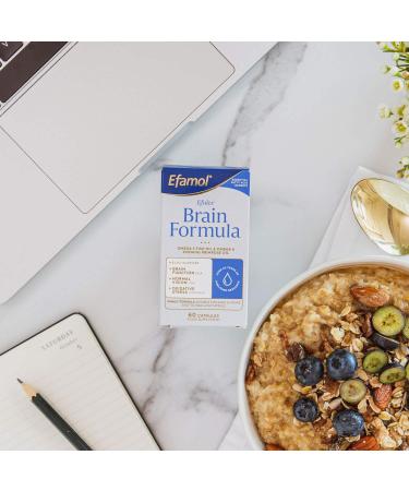 Efamol Efalex Brain Formula 60 Capsules - Omega 3 DHA + EPA, Omega 6 GLA + AA - Family Formula (Ages 5+) | Easy to Swallow - Buy Online on GoSupps.com