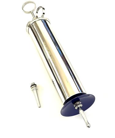 CynaMed Premium Ear Wax Removal Syringe 8 OZ - Brass with Chrome Finish | Ideal for Household, EMT, Firefighter, Police, Medical Student | Top Quality - Buy Online on GoSupps.com